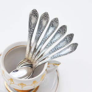 Tea spoon, Vintage small spoon, Flatware set, Tea accessories