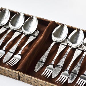 Vintage versilbertes Besteck- Set, Besteck-Set