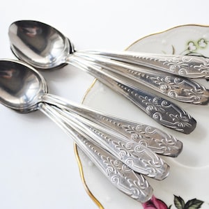 Vintage Coffee Spoon Set, Stainless steel Small Spoons
