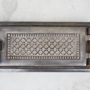 Cast iron wood fired oven door, Antique fireplace door