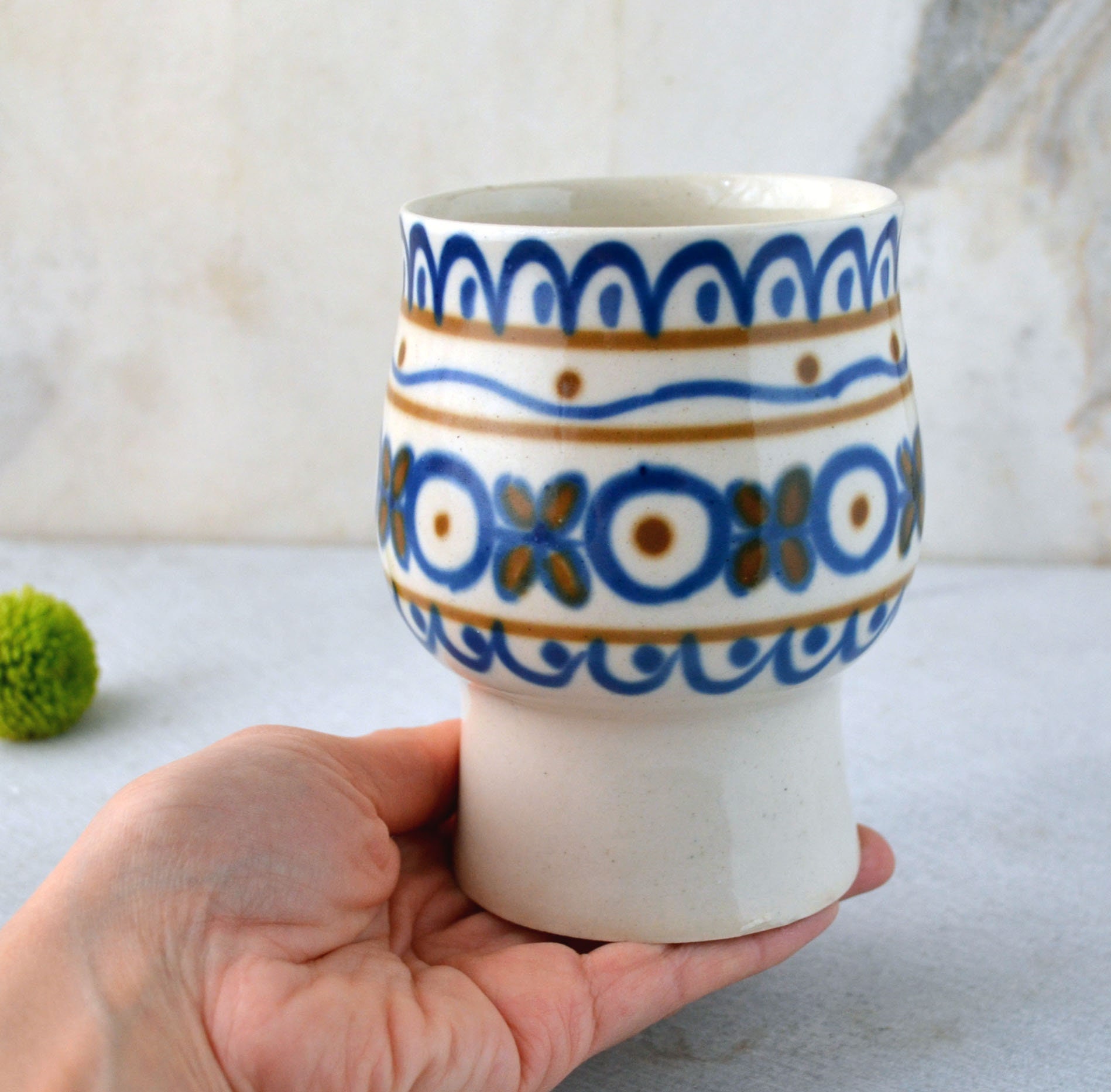 Ceramic vase Vintage small vase for flowers Etsy