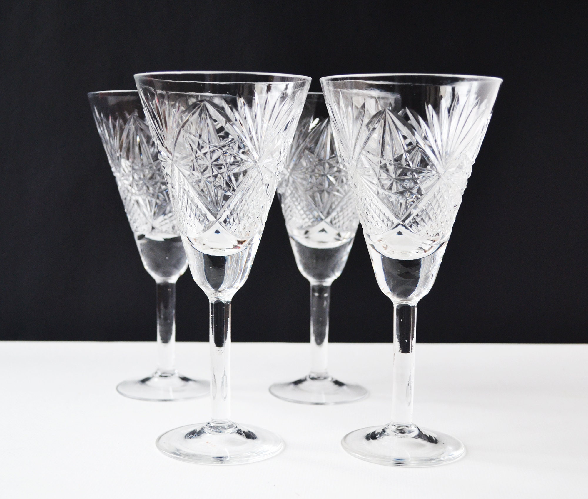 Russian Crystal デカンタとショットグラス6セット