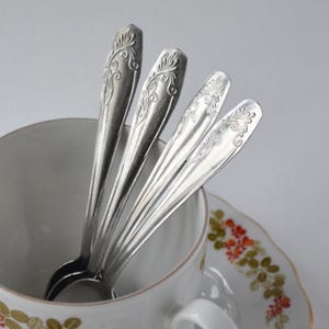 Vintage coffee spoon set, Stainless steel small spoons