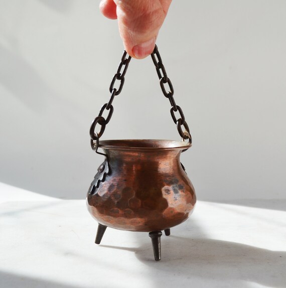 ヴィンテージの小さな銅製バケツ、手作り - Etsy 日本