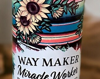 Way Maker 20 oz Tumbler with Multicolored Ice Topper and Fruit Slice