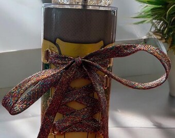 Glitter Gym Shoe Style Tumbler with Faux Ice Topper & Lemon Slice.