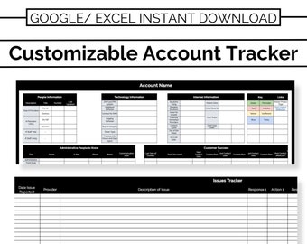 Account Manager Account Tracker l Account Tracker l Google Sheets Tracker