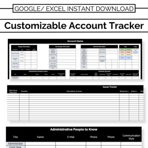 Account-Manager Account Tracker l Account Tracker l Google Sheets Tracker