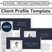 Client Profile Template - Editable Info Sheet for New Clients ...