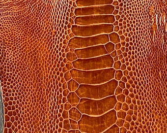 Genuine ostrich leg skin leather tanned genuine leg skin ostrich leather