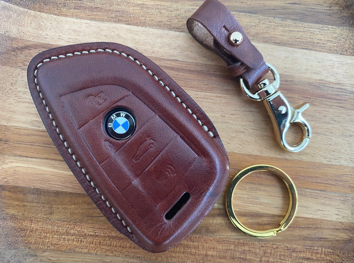 Handmade Leather Car Key Case Car Accessories Key Fob Cover Etsy