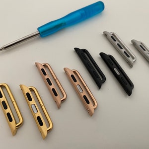 Apple Watch Band Connector Adapters, Apple Watch 38mm, 40mm, 42mm, 44mm, Apple Watch Series 1, 2, 3, 4, 5, 6, SE