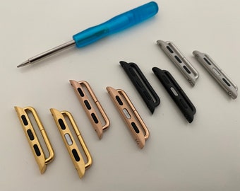 Apple Watch Band Connector Adapters, Apple Watch 38mm, 40mm, 42mm, 44mm, Apple Watch Series 1, 2, 3, 4, 5, 6, SE