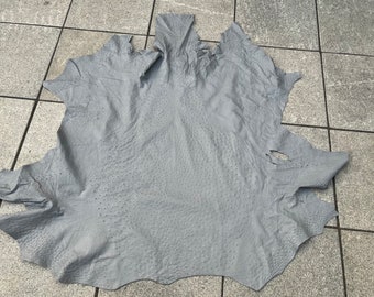 Ostrich leather hide Genuine ostrich leather Tanned skin Grade A