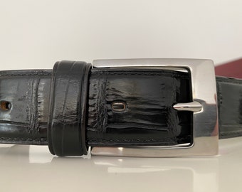 Alligator Leather Belt, Alligator Skin MEN'S Handmade Belt