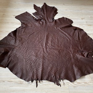OSTRICH LEATHER taupe fianoleather