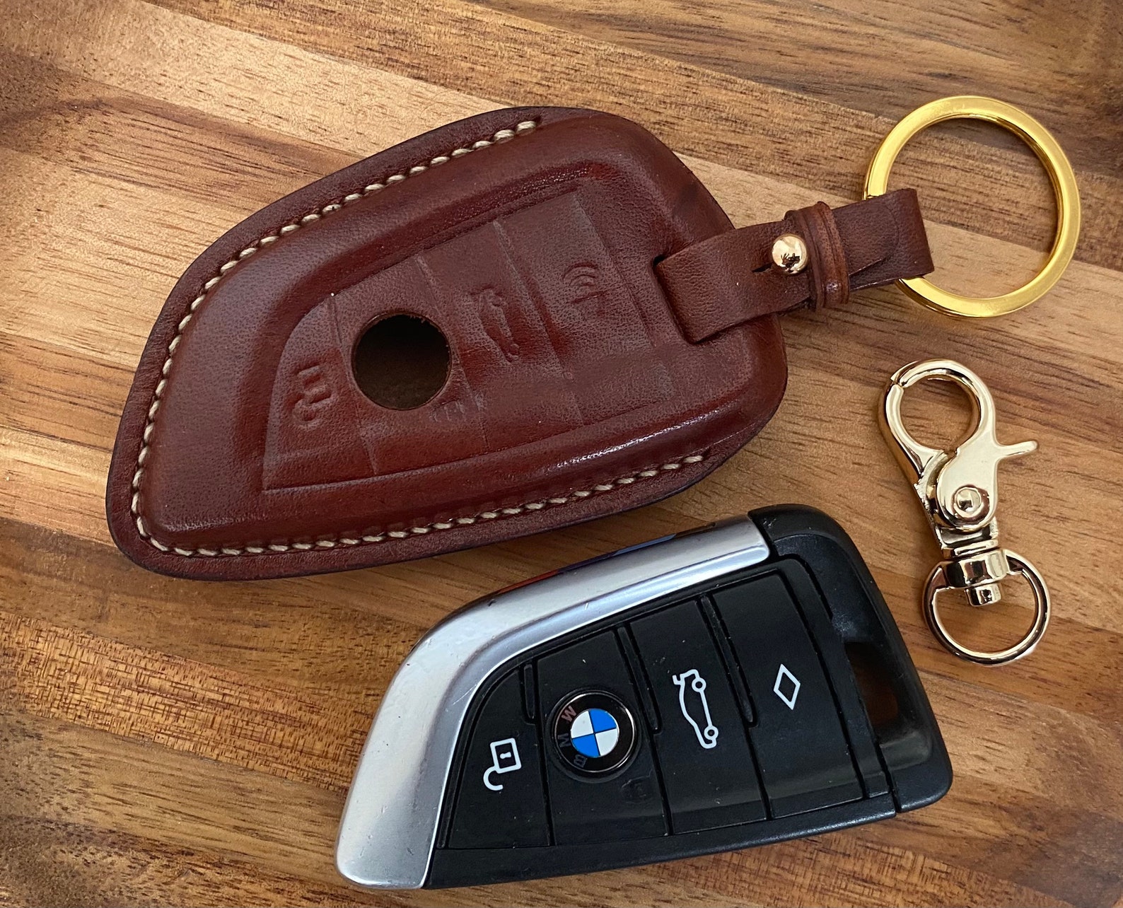 Handmade Leather Car Key Case Car Accessories Key Fob Cover Etsy