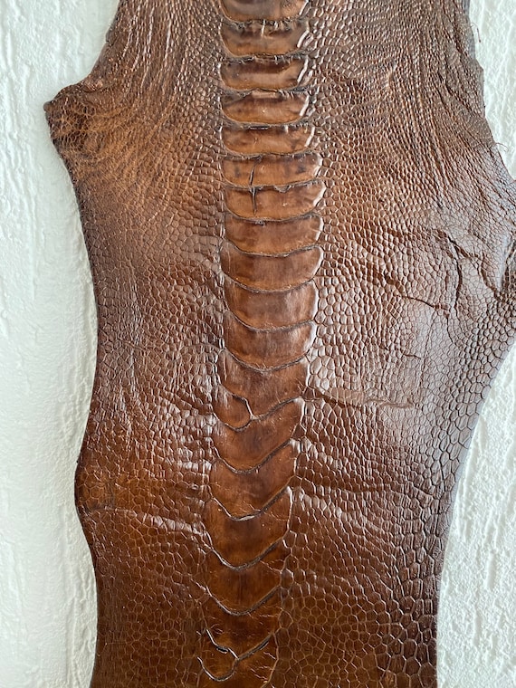 100% GENUINE OSTRICH LEG SKIN LEATHER HIDE exotic leather 