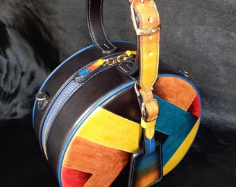 Genuine calf leather bag, Ladies handbag, Elegant woman bag, woman shoulder bag, handmade luxury woman bag, drum bag