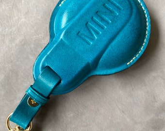 Handmade Leather Car Key Case, Car Accessories, Key Fob Cover, MINI Key Sleeve, Smart Key Leather Case, Gifts For Men & Women, Leather gift