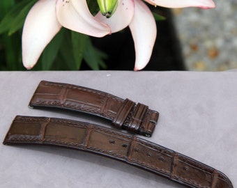 Alligator watch strap - Handmade Genuine Alligator leather watch band