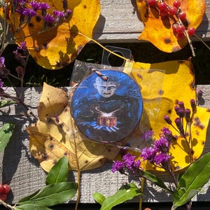 Hellraiser inspired movie poster ornament