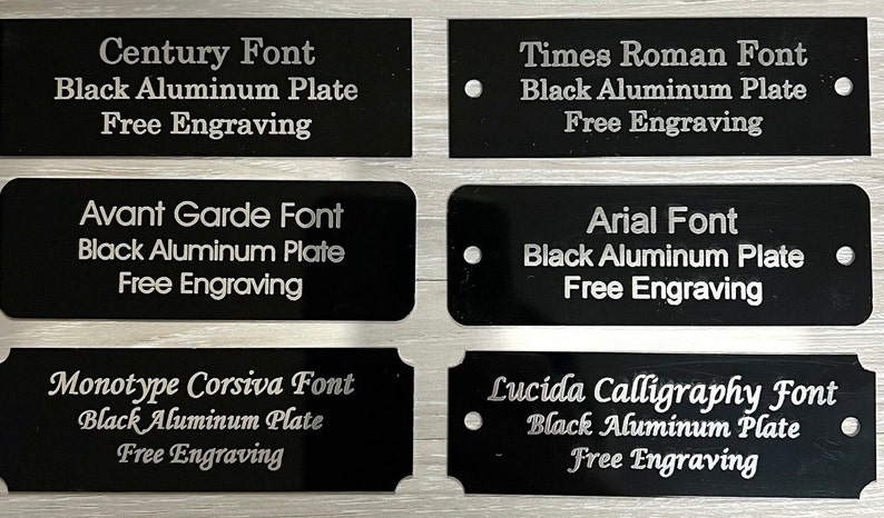 Personalized Gold Aluminum Metal Plate: Custom Engraved Sign - Etsy