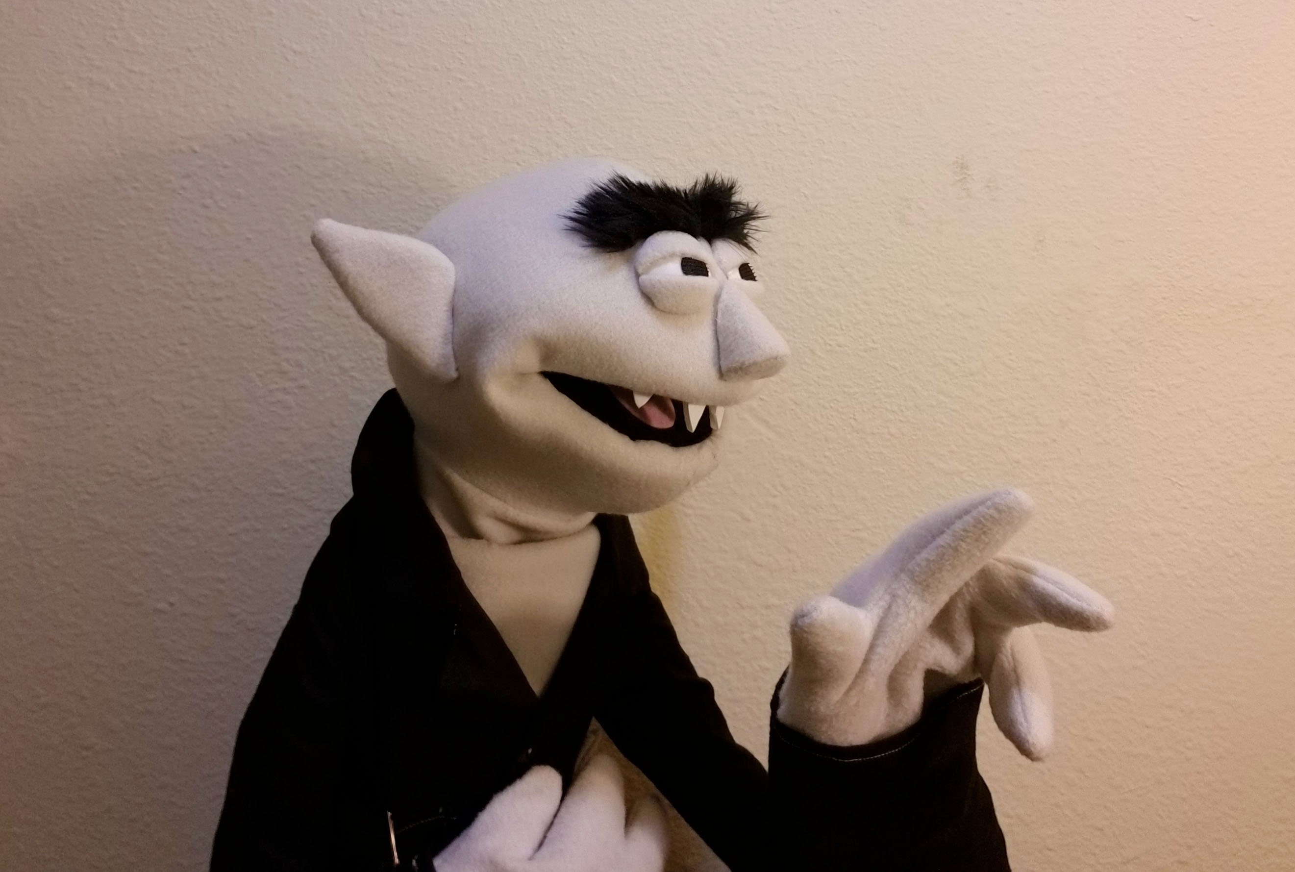 Vampire live hand puppet | Etsy