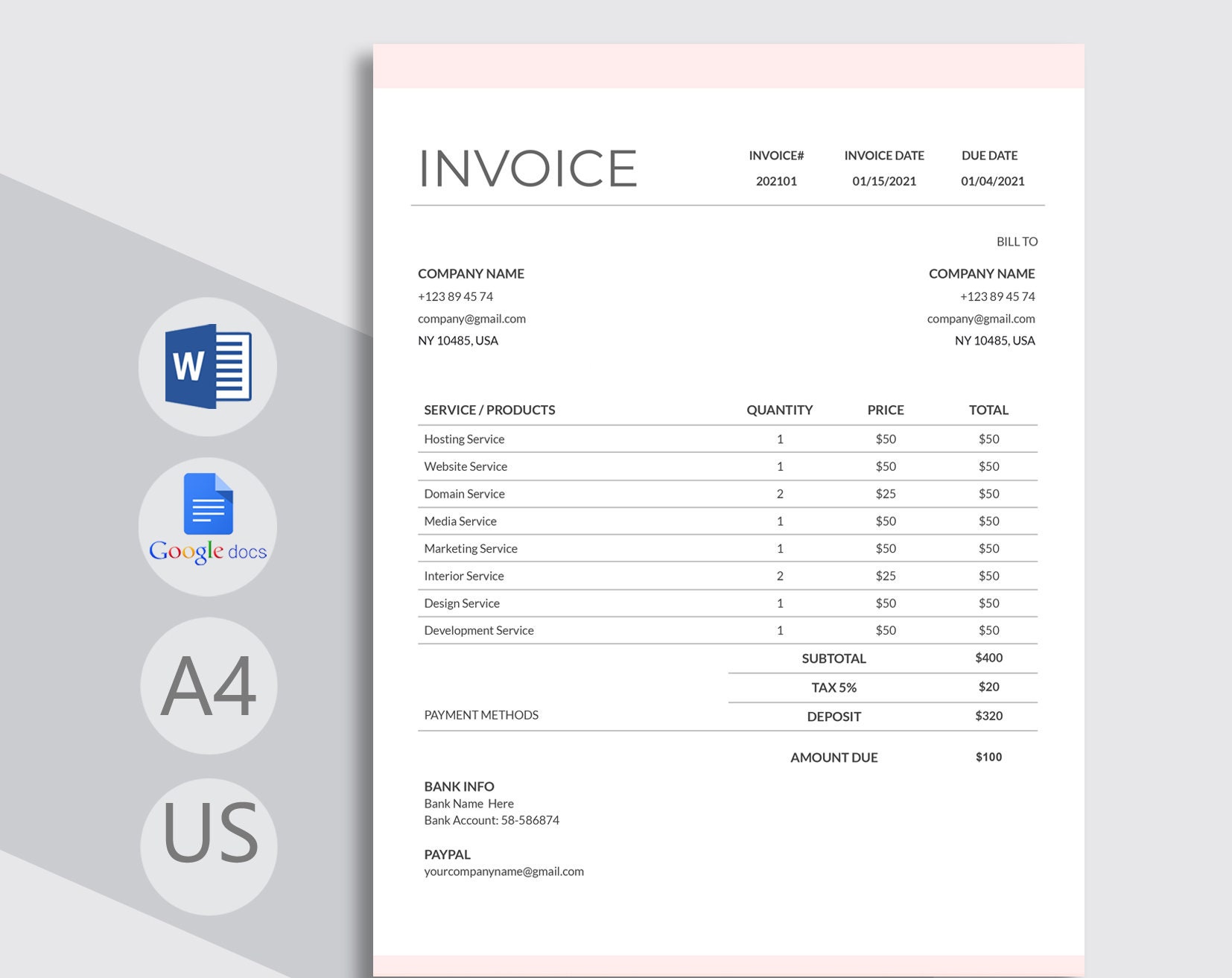 google free invoice template google free invoice template