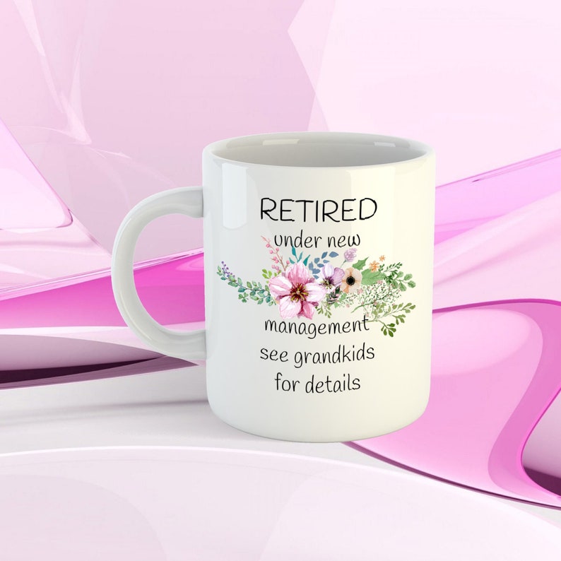 Retired Mug Retirement mug Grandma Retirement Gift Ideas Etsy