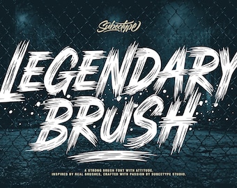 Legendary Brush Font: Urban Paint Font (OTF, TTF, WOFF)
