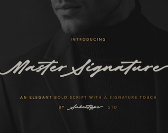 Master Signature Font: Bold Signature Font