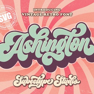 Retro font, Vintage Font, Groovy Font, Alphabet Font, 70s Font, Swirl Font, Lettering Font, Procreate Font, Canva Font, Nostalgic Font