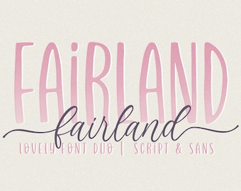 Fairland Font Duo: 筆記体 & Tall Sans フォント