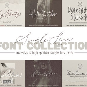 SINGLE LINE FONT, Sketch font, Font Bundle, Cutting font, Cricut Font, Silhouette Font, Line Font, Thin Font, Laser Font, Calligraphy font,