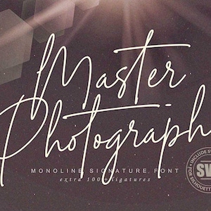Monoline Signature Font: Cursive Commercial Use Font