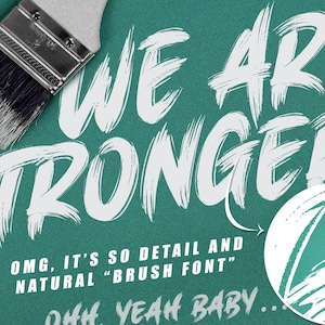 Brush King - Penseel lettertype, Poster Font, Adventure Font, sport font, Procreate font, Best seller font, kleding font, canva font, Cricut Font