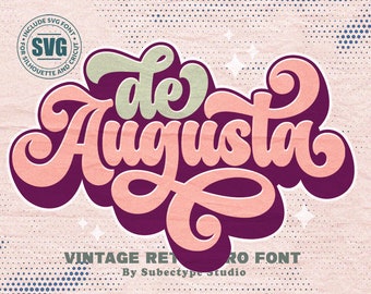 Retro font, Vintage Font, Groovy Font, Alphabet Font, 70s Font, Swirl Font, Lettering Font, Procreate Font, Canva Font, Nostalgic Font