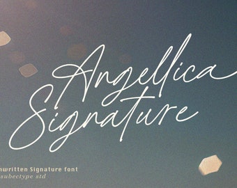 Angellica Signature Font: Handwritten Cursive Script