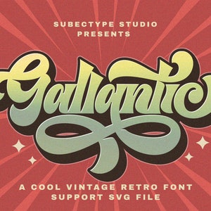 Retro font, Vintage Font, Groovy Font, Alphabet Font, 70s Font, Swirl Font, Lettering Font, Procreate Font, Canva Font, Nostalgic Font