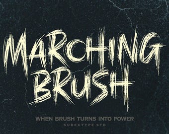 Horror Brush Font: Edgy Halloween Typeface