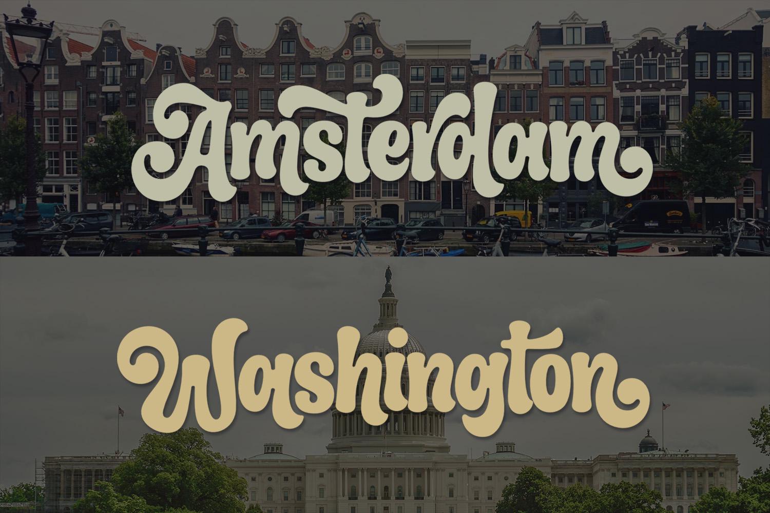 Retro Swirl Font: 70s Groovy Lettering (OTF/TTF/WOFF) - Etsy