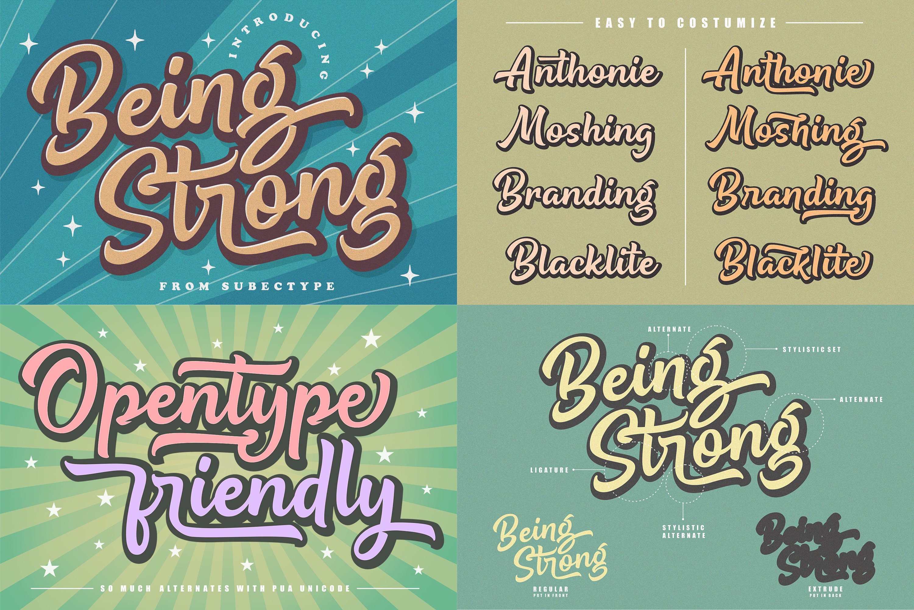 Retro Font Bundle Vintage Font Cricut Font Groovy Font Etsy Australia