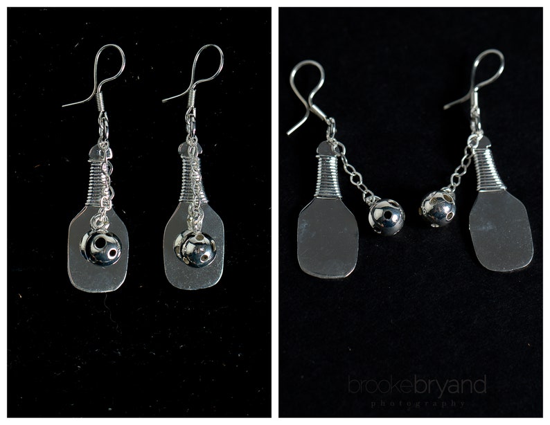 Pickleball Dangle Earrings Etsy