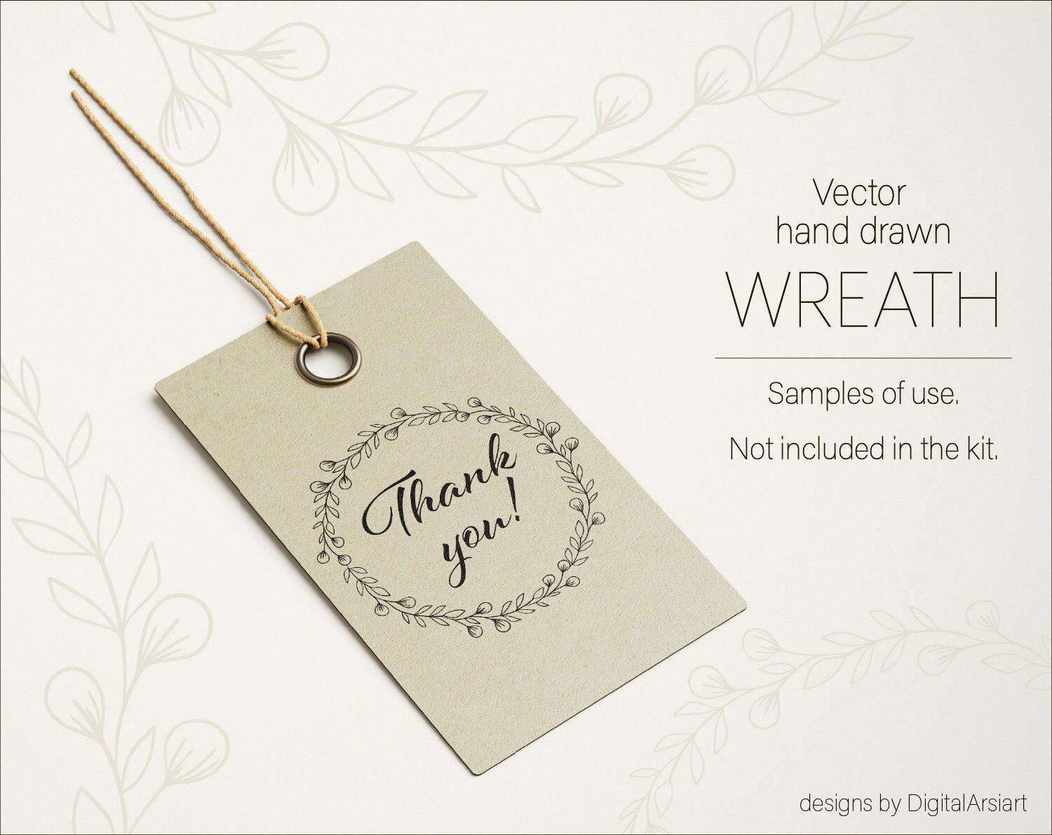 Floral Wreath Svg Hand Drawn Wreath Png Botanical Frame Svg - Etsy