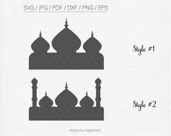 Mosque svg Ramadan svg Mosque silhouette Islamic svg Islam svg Mosque clipart Vector Islam design Eid mubarak Cricut cut file Silhouette