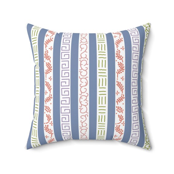 Legacy Lane Striped Throw Pillow White Australia