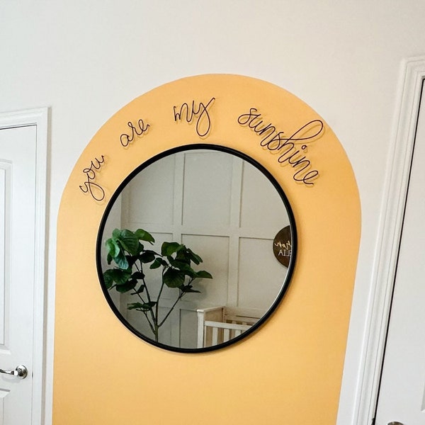 you are my sunshine wall art (2 sizes). Sunshine nursery decor. Sunshine nursery wall art. New baby gift.