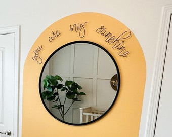 you are my sunshine wall art (2 sizes). Sunshine nursery decor. Sunshine nursery wall art. New baby gift.