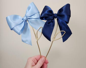 Satin ribbon bow bookmark. Coquette bow bookmark. Wire bookmark. Bible Accessory. Book lover gift. Reading accessories. Bowmark